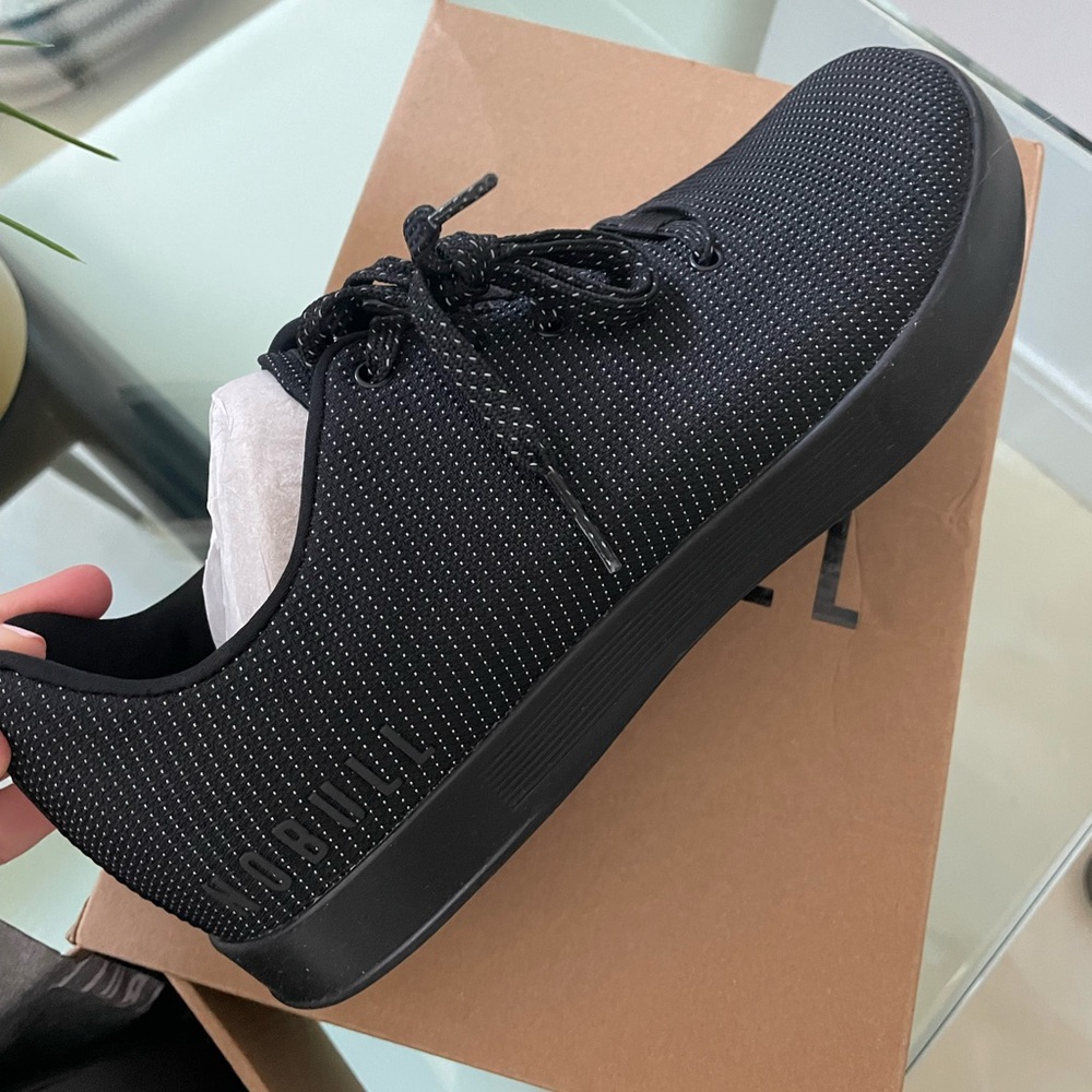NWT NOBULL Men’s black reflective woven cupsole trainer